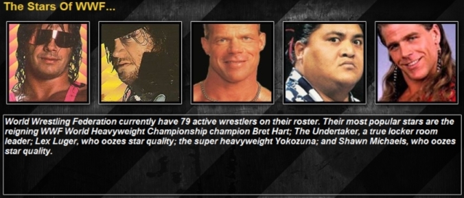 The Stars Of WWF